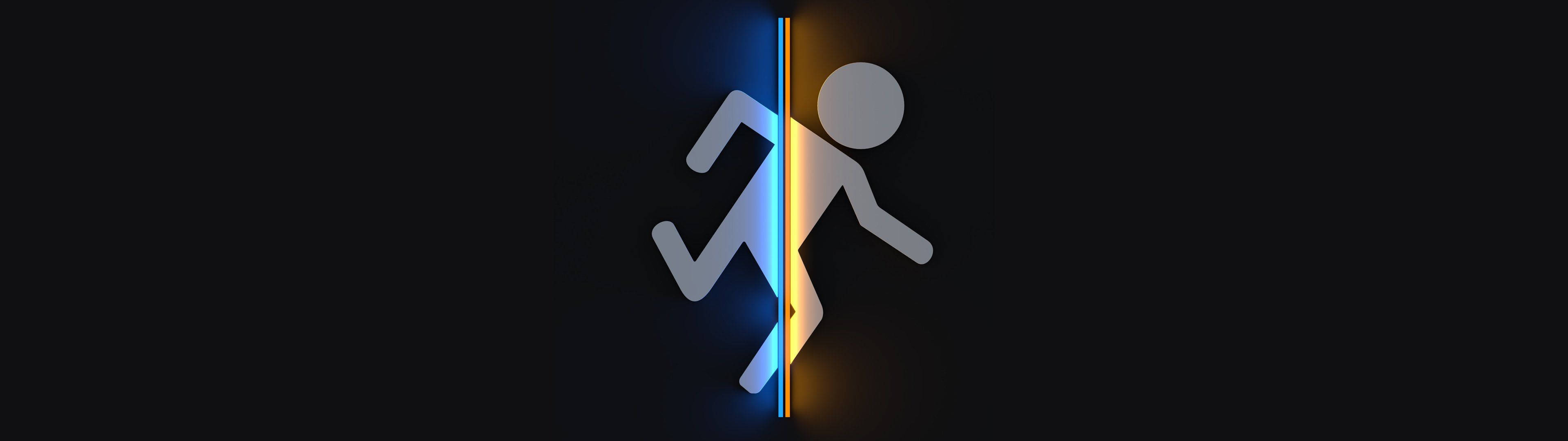 Transitioning Man On Portal Wallpaper