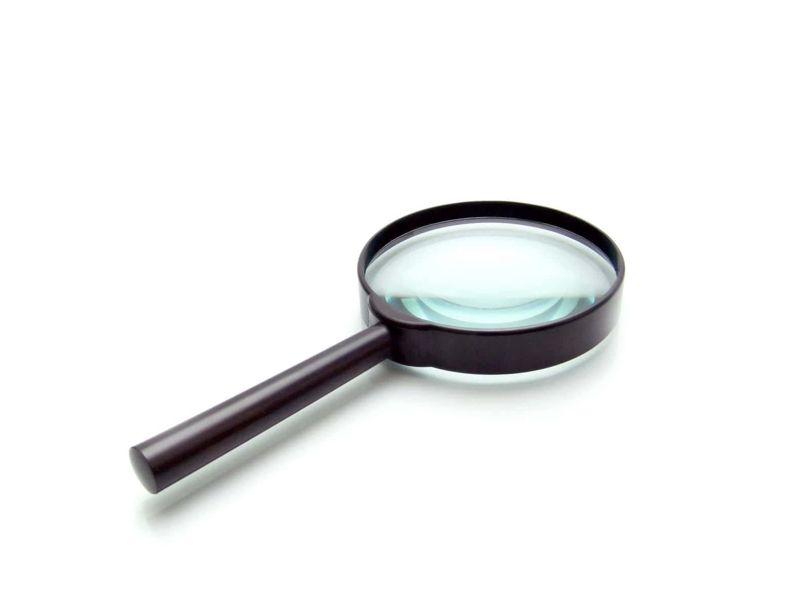 Transparent Black Frame Magnifying Glass Wallpaper