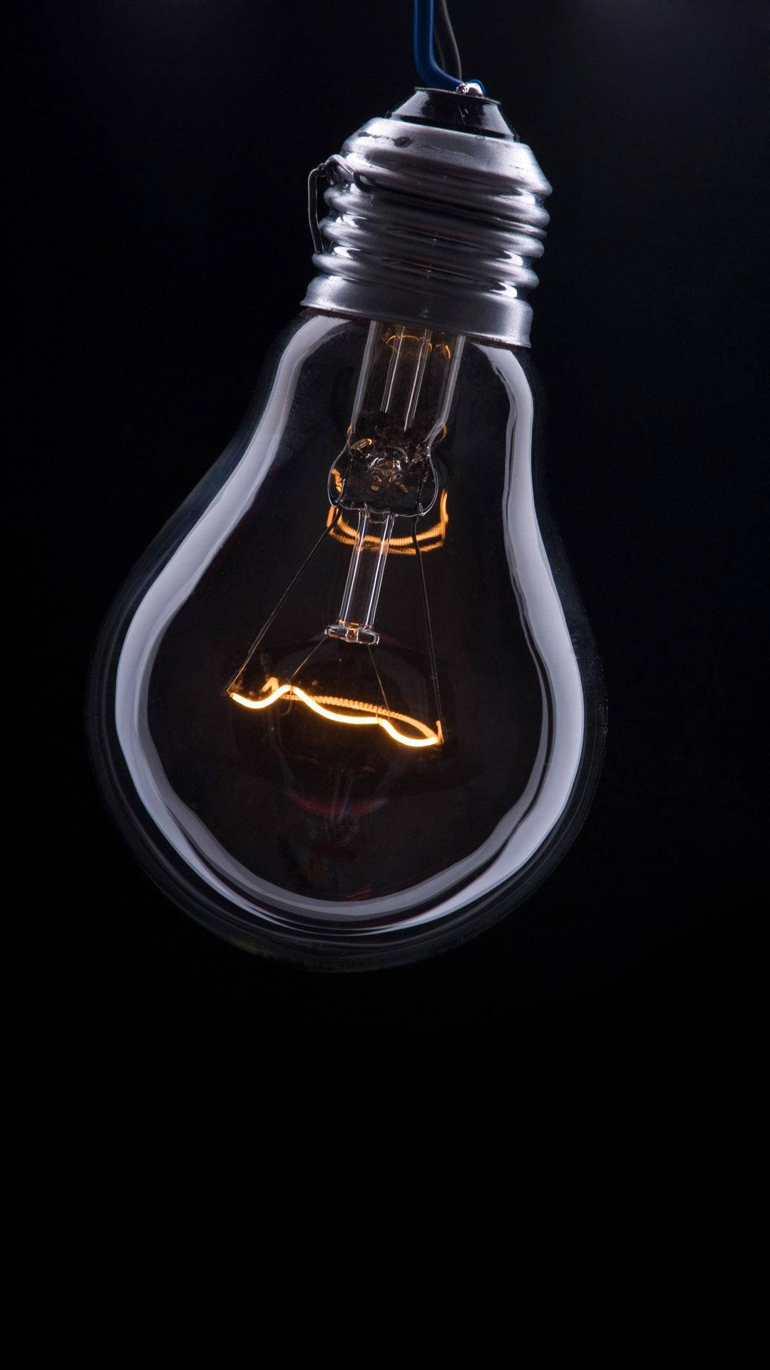 Transparent Light Bulb 3d Android Phone Wallpaper