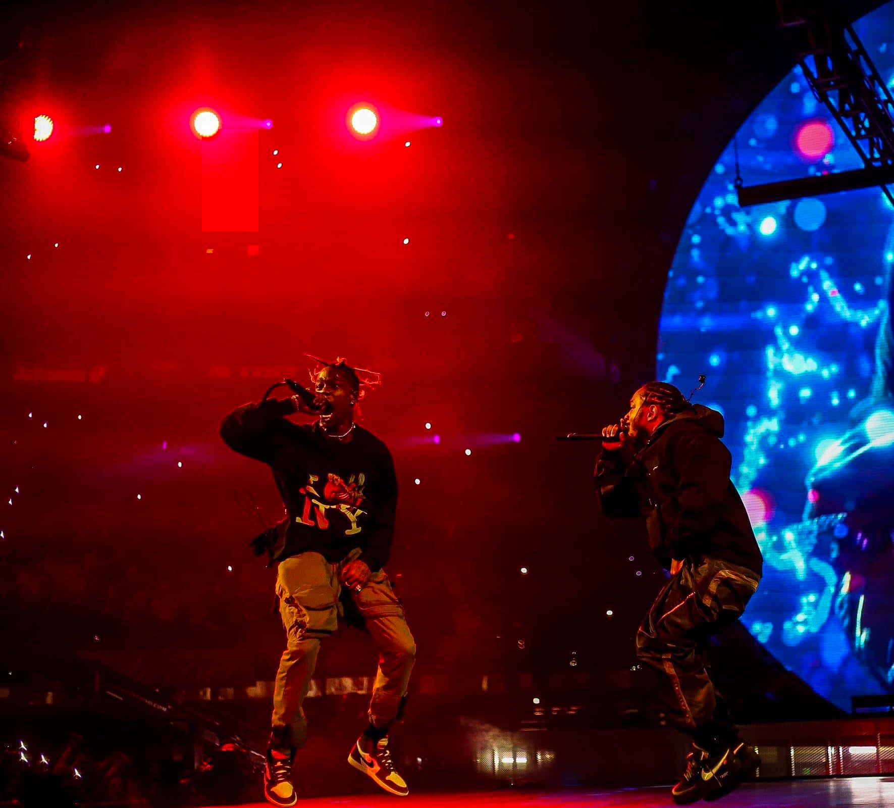 Travis Scott Concert Kendrick Lamar Wallpaper