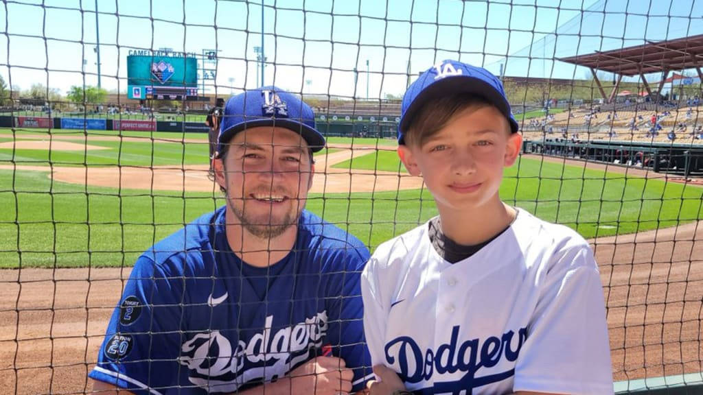 Trevor Bauer Posing With Fan Wallpaper