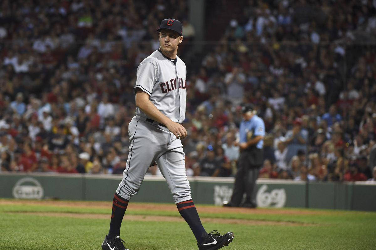 Trevor Bauer Walking On Field Wallpaper