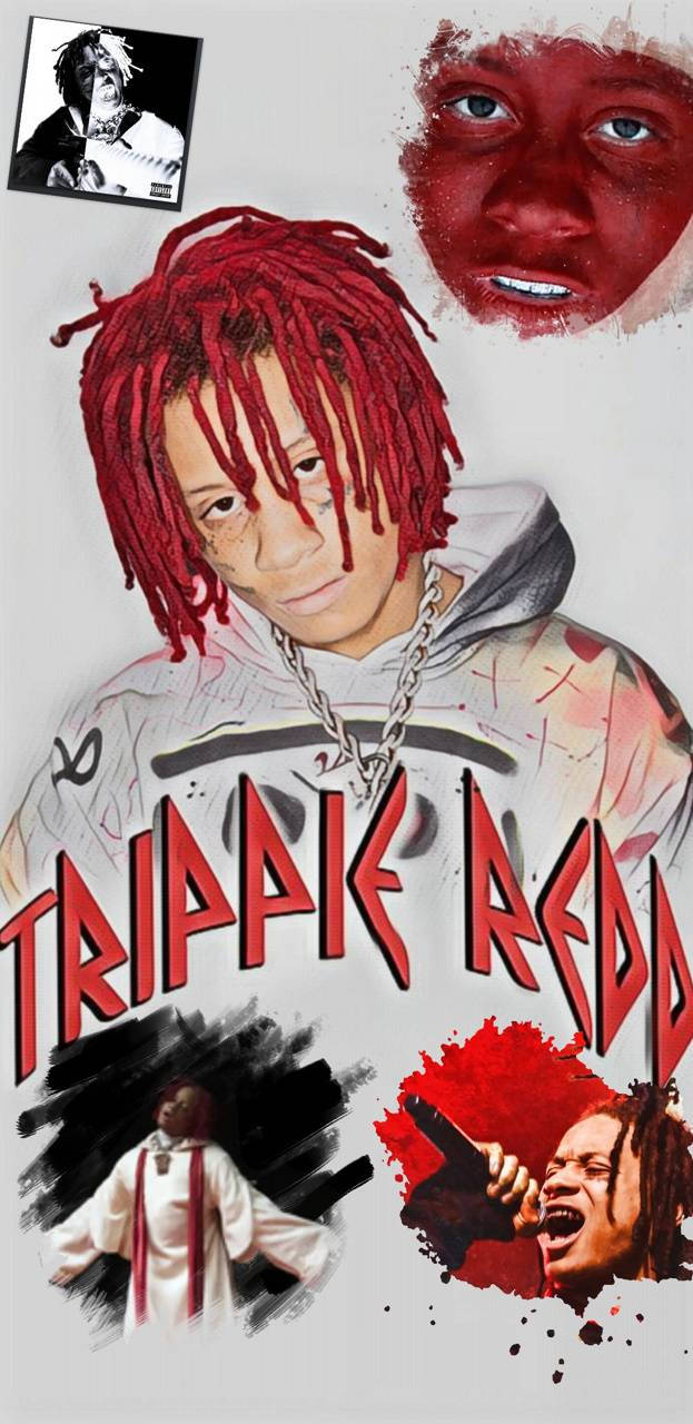 Trippie Redd Collage Edit Wallpaper