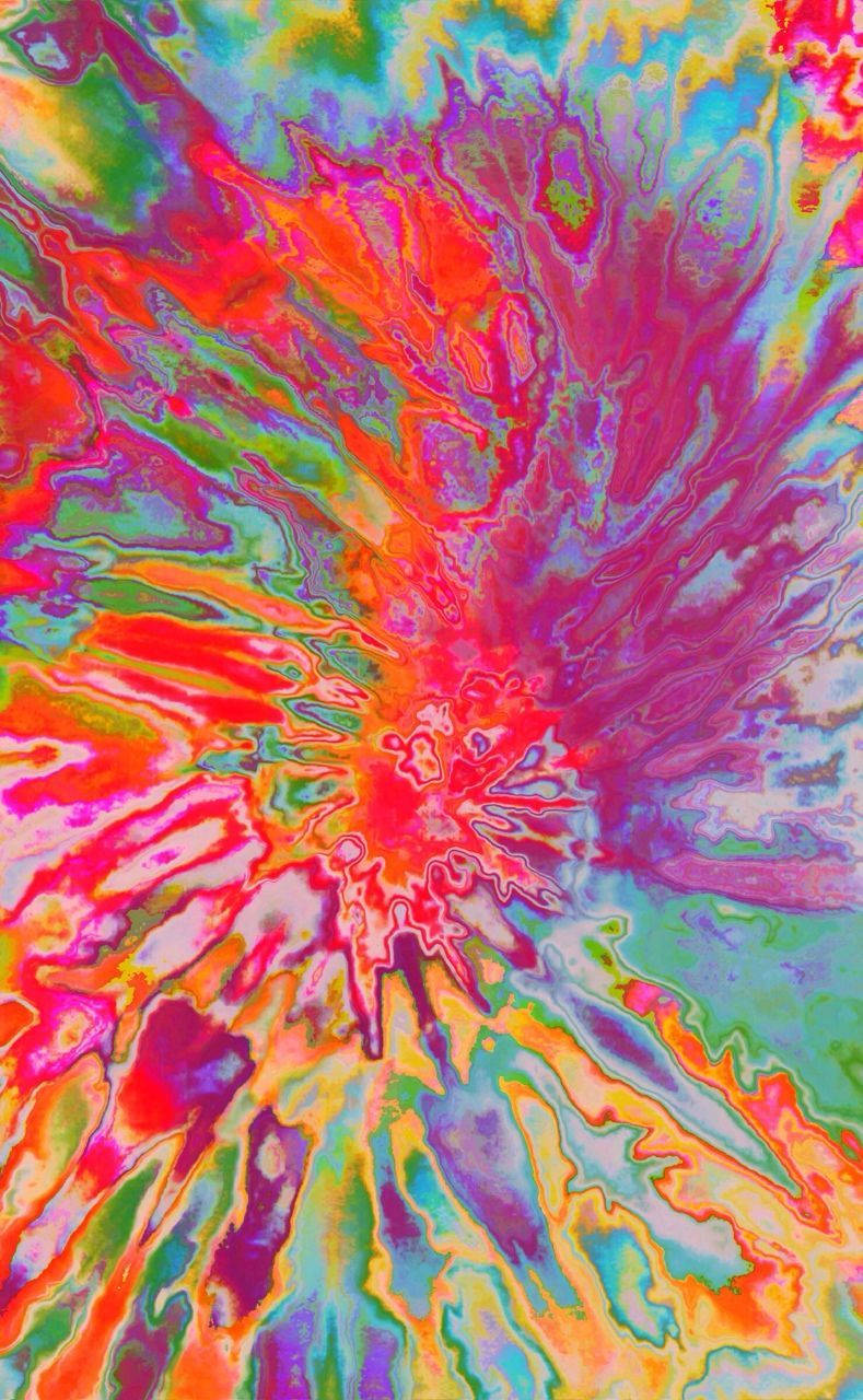 Trippy Dope Tie Dye Art Wallpaper