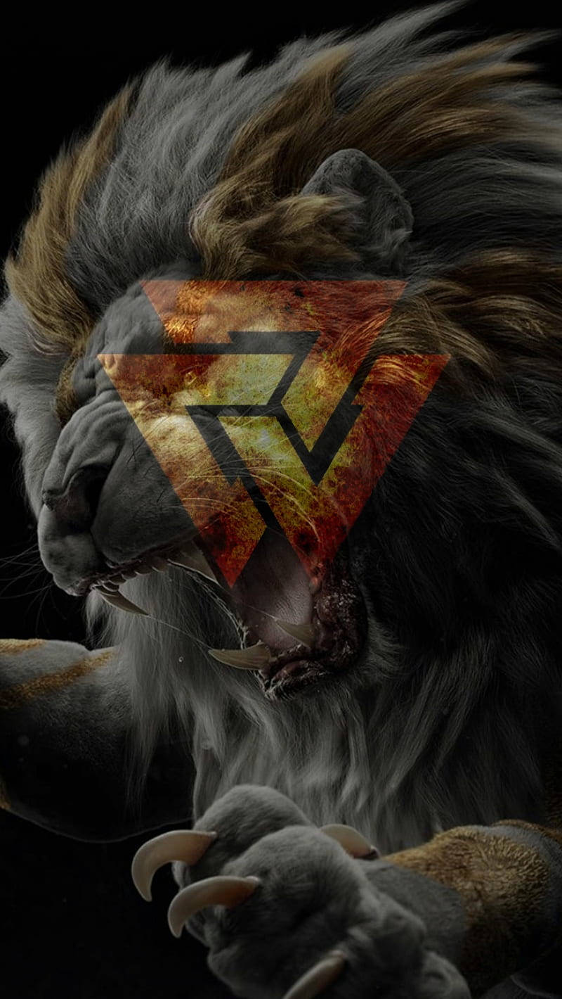 Triskelion And Lion Wallpaper