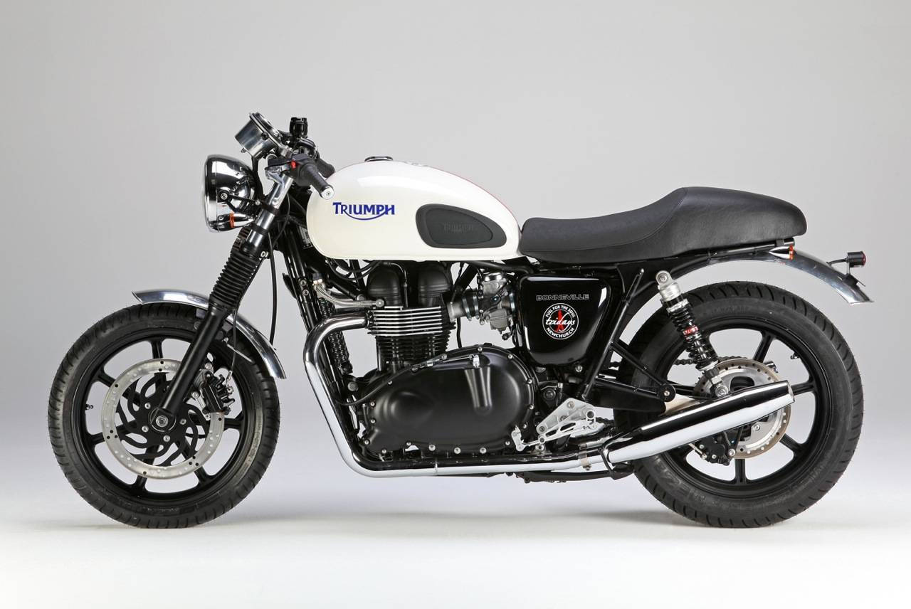 Triumph Bonneville 2016 White Ace Thurxton Wallpaper