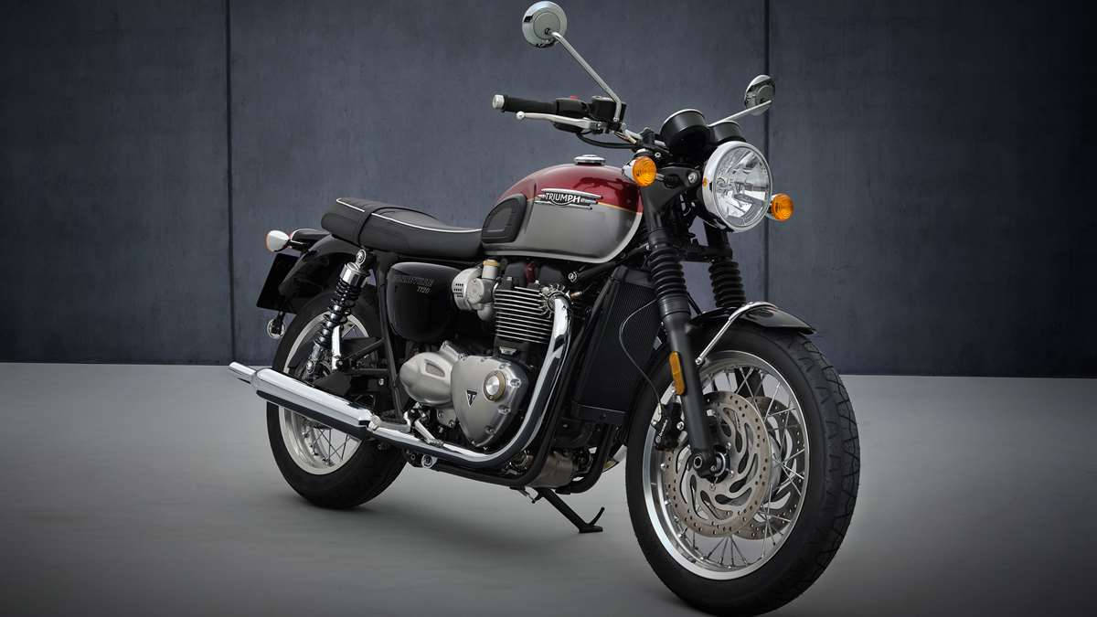 Triumph Bonneville Red And Grey T100 Wallpaper