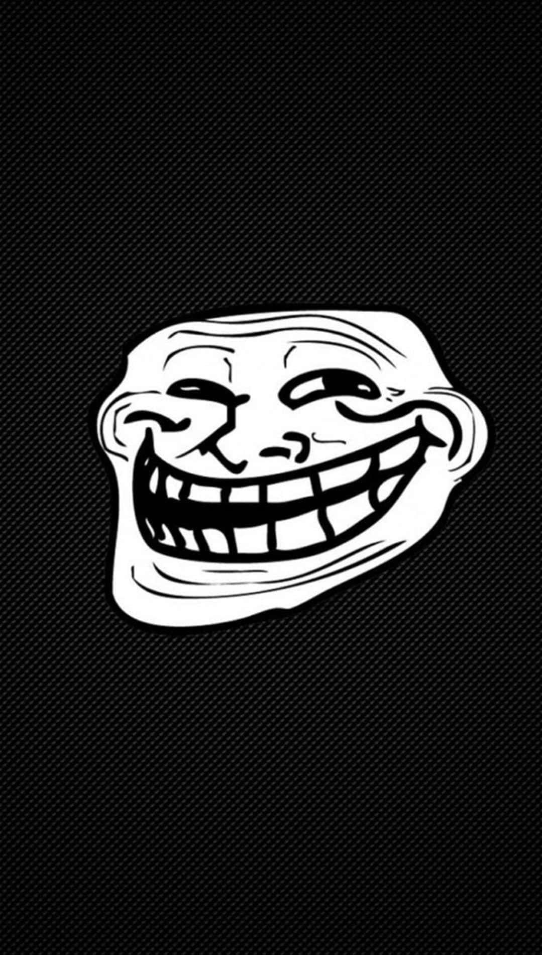 Troll Face Funny Lock Screen Wallpaper