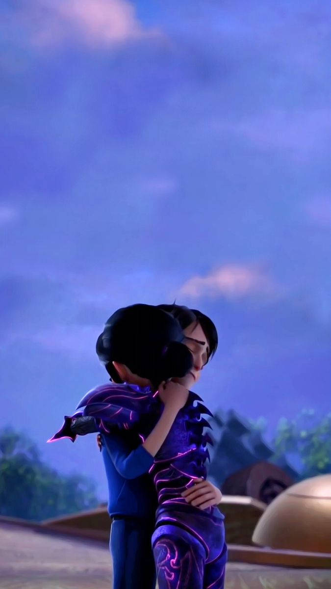 Trollhunters Tales Of Arcadia Hugging Wallpaper