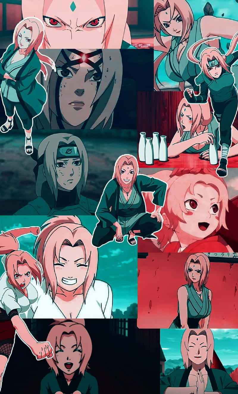 Tsunade Iphone Collage Wallpaper