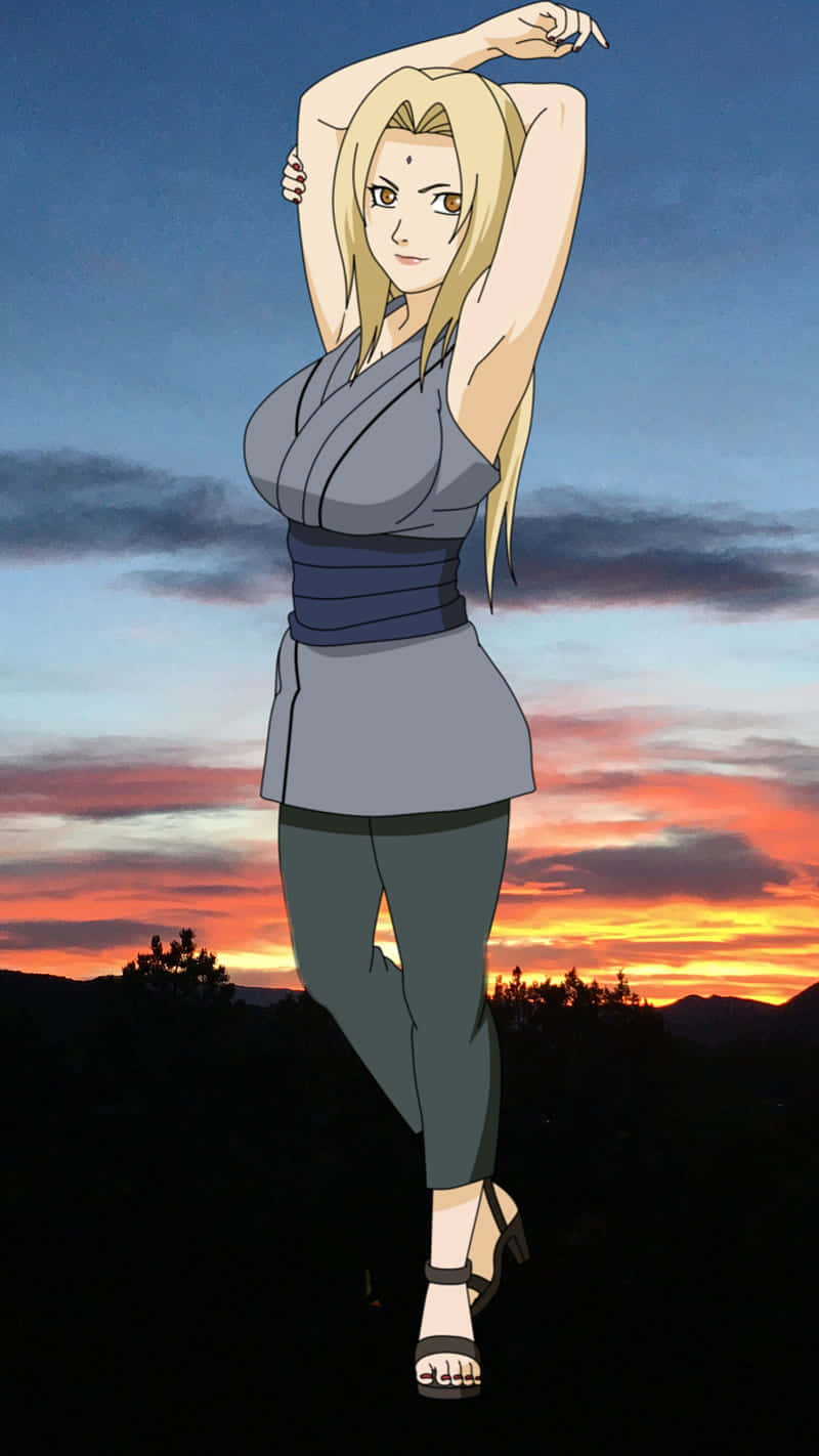 Tsunade Iphone Sunset Wallpaper