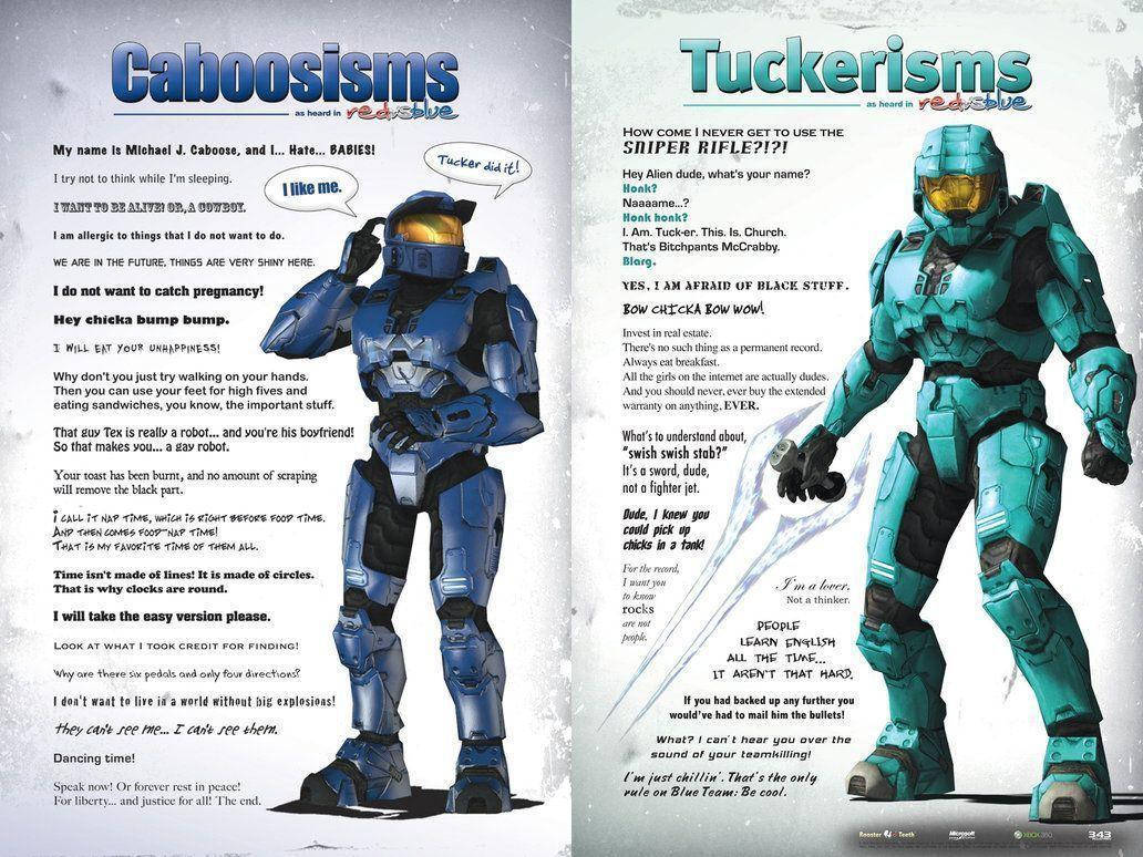 Tucker And Caboose Profile Red Vs Blue Wallpaper