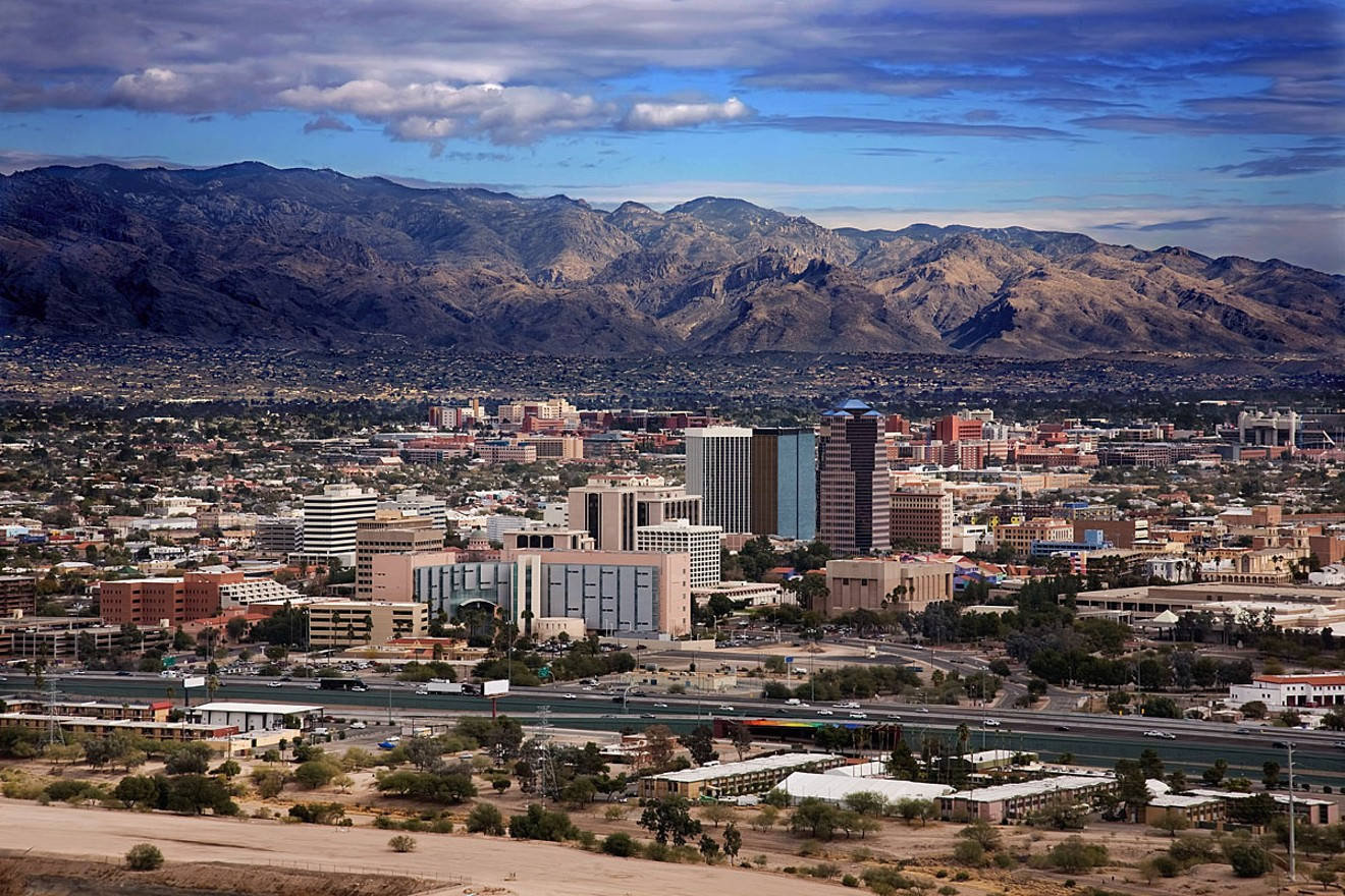 Tucson City And Mountains Wallpaper