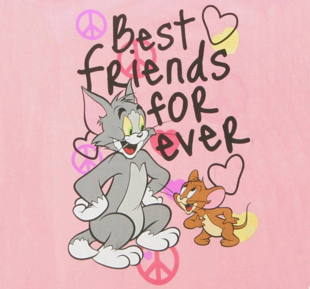 Two Best Friends, Tom And Jerry Wallpaper