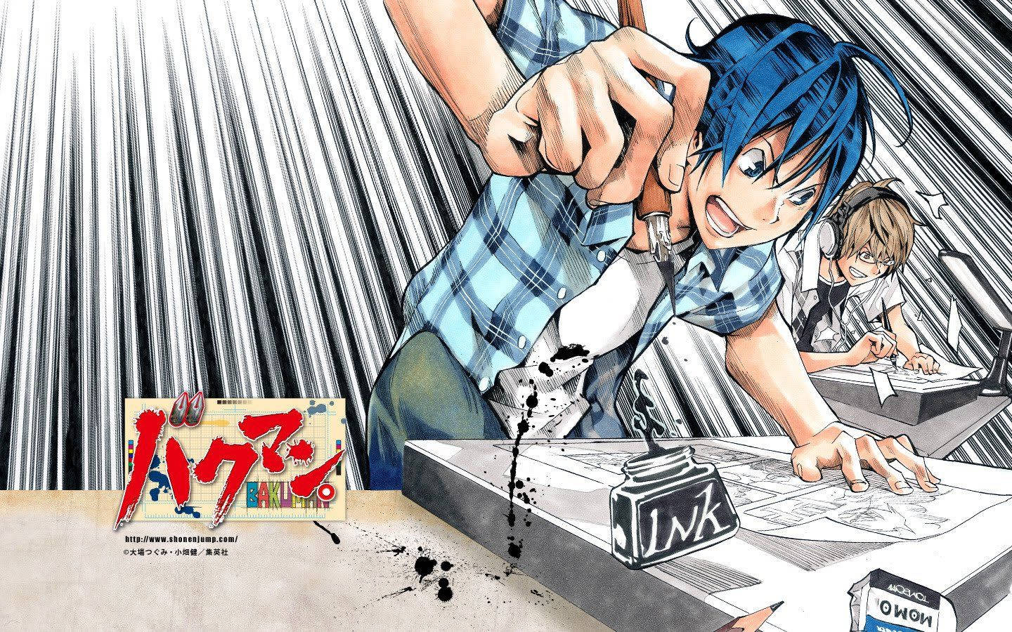 Two Boys In Bakuman Wallpaper