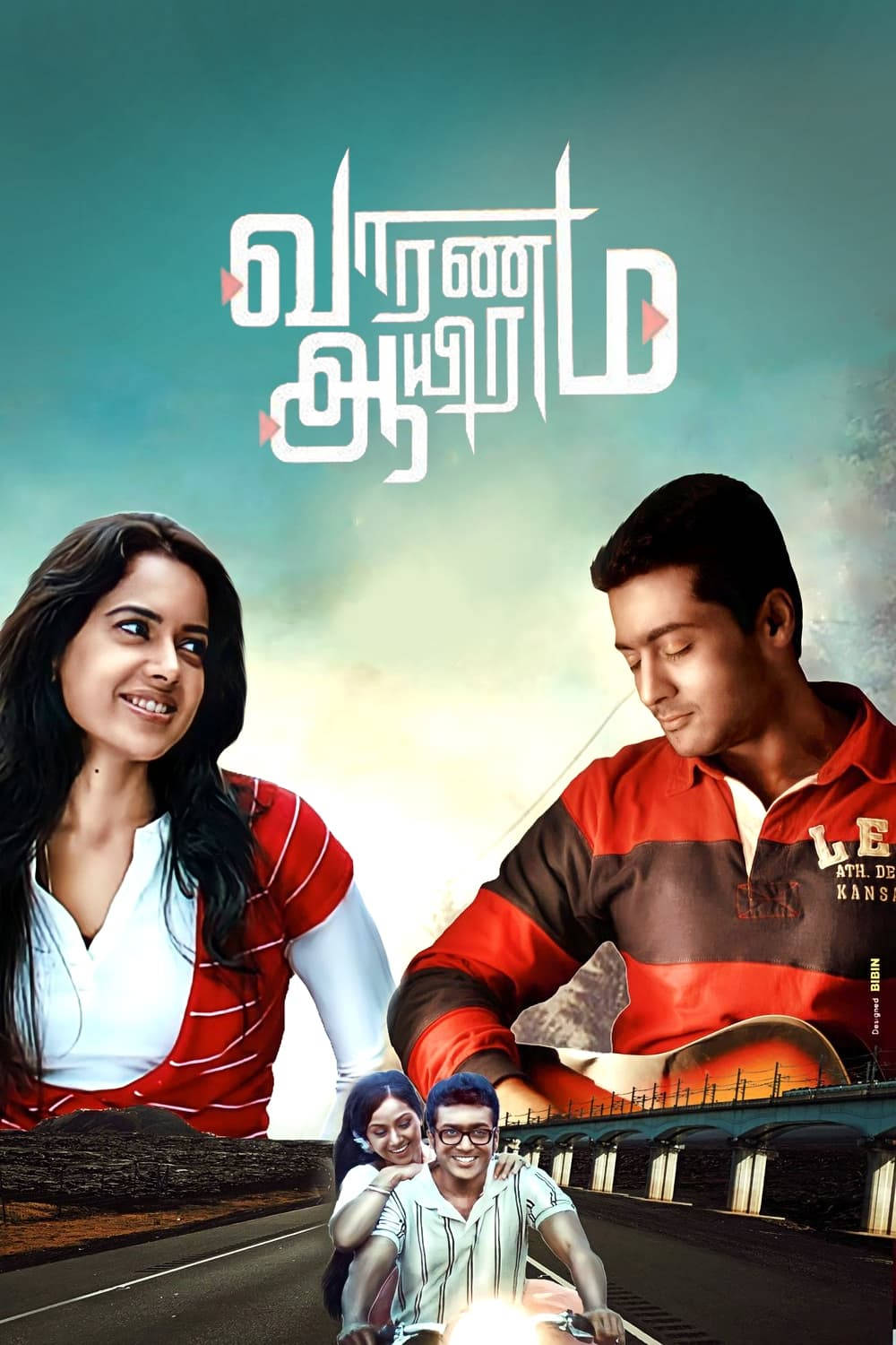 Two Couples Vaaranam Aayiram Poster Wallpaper