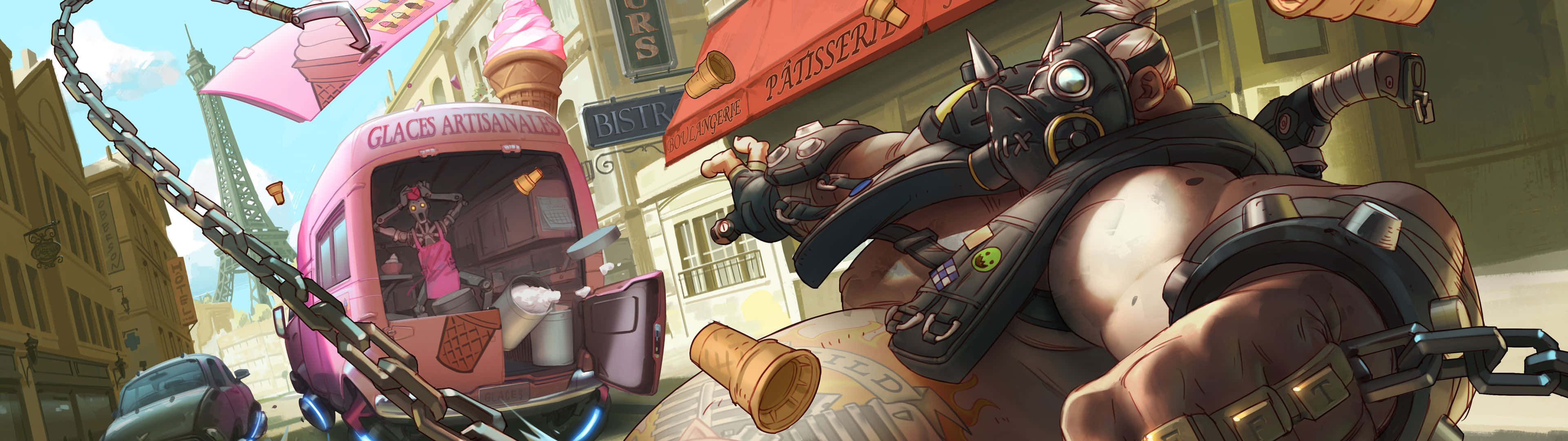 Two Overwatch Heroes Ready For Battle Wallpaper