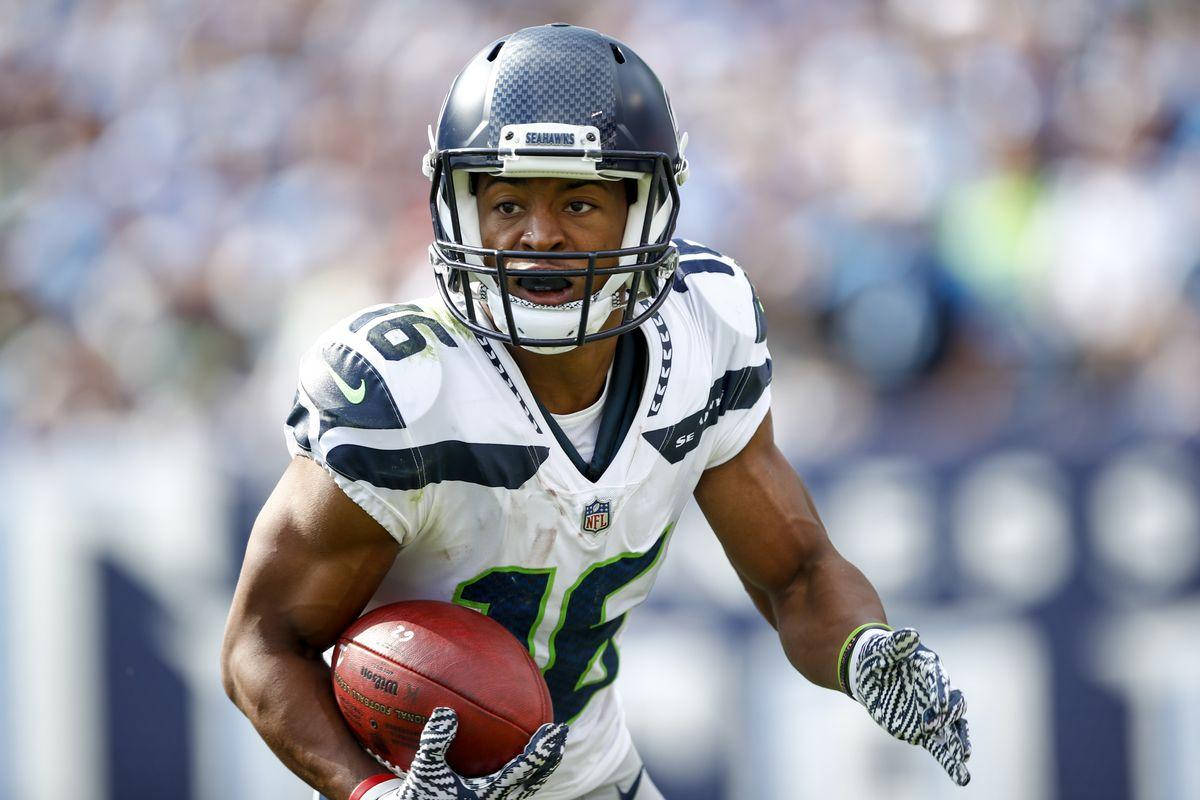 Tyler Lockett In Action Wallpaper