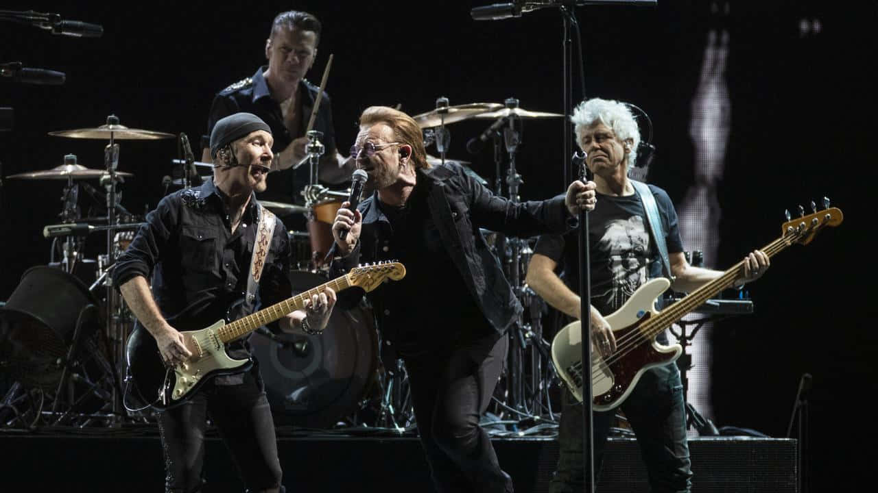 U2 Live Concert Performance Wallpaper