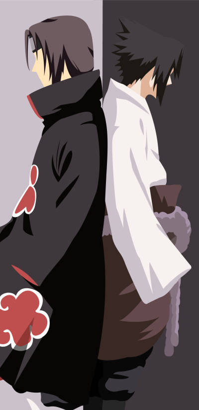 Uchiha Brothers Naruto Phone Wallpaper