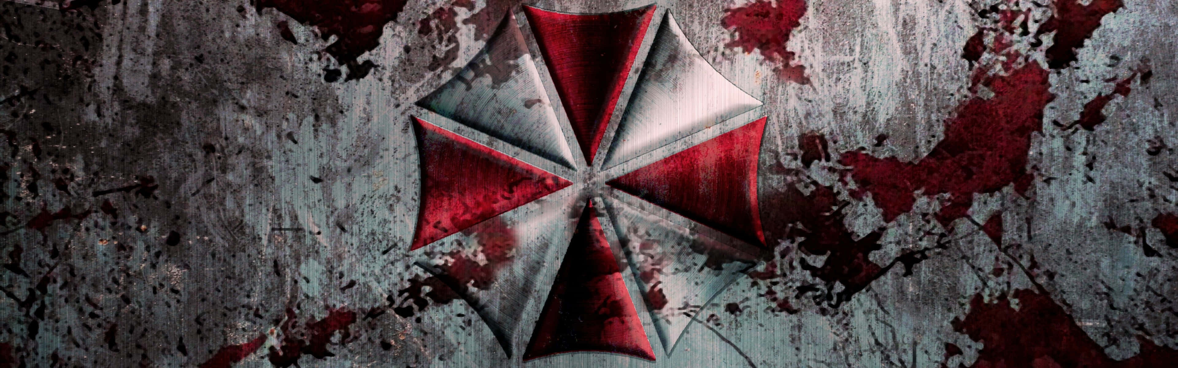 Umbrella Corporation Logo Distressed Wall Wallpaper