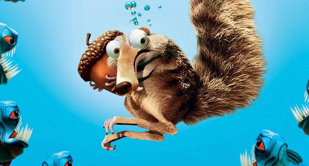 Underwater Scrat Ice Age Collision Course Wallpaper