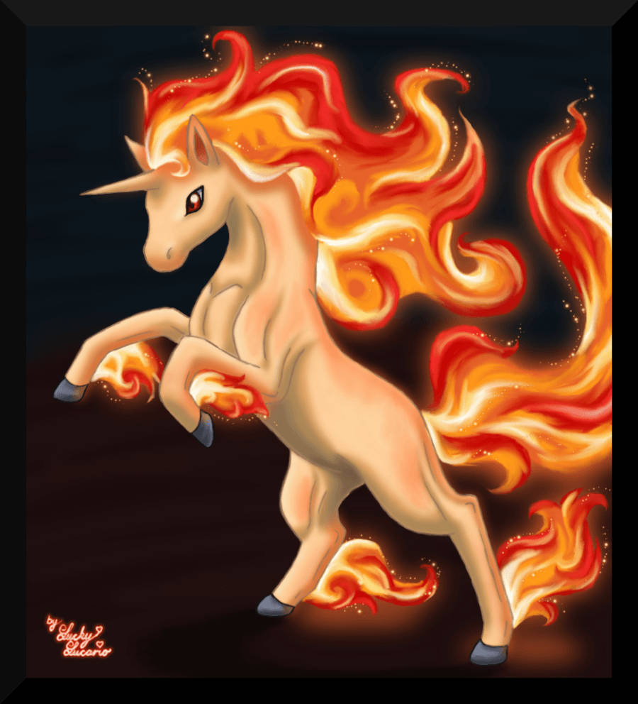 Unicorn Pokémon Ponyta Wallpaper