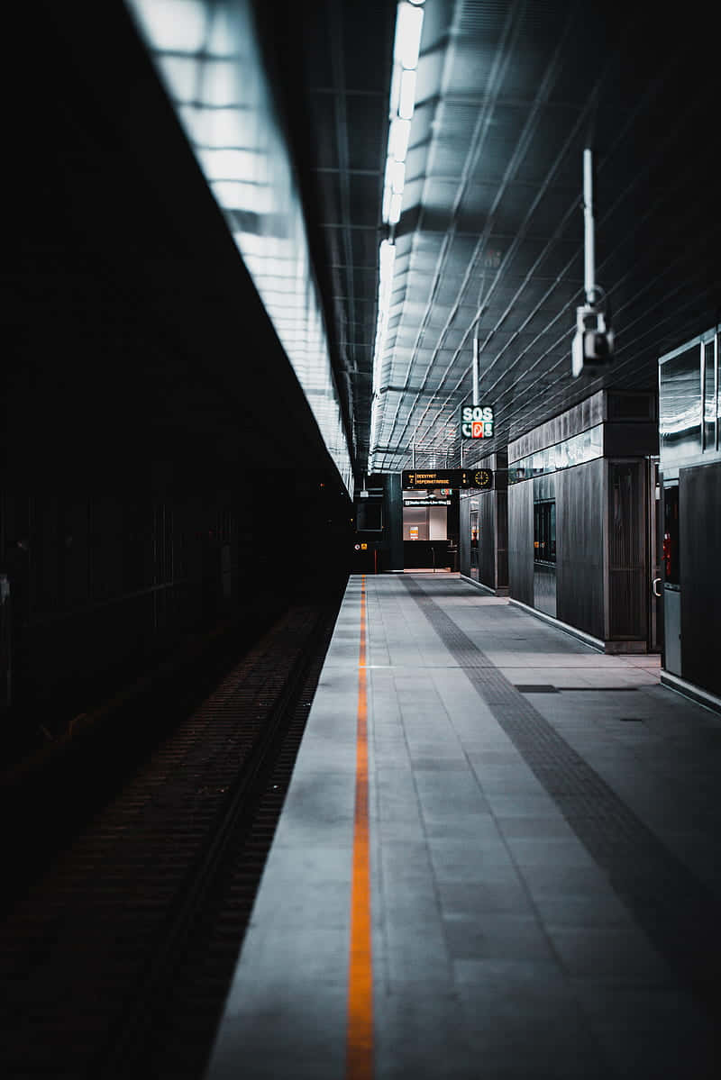 Unique Perspective Of The Underground Metro Wallpaper