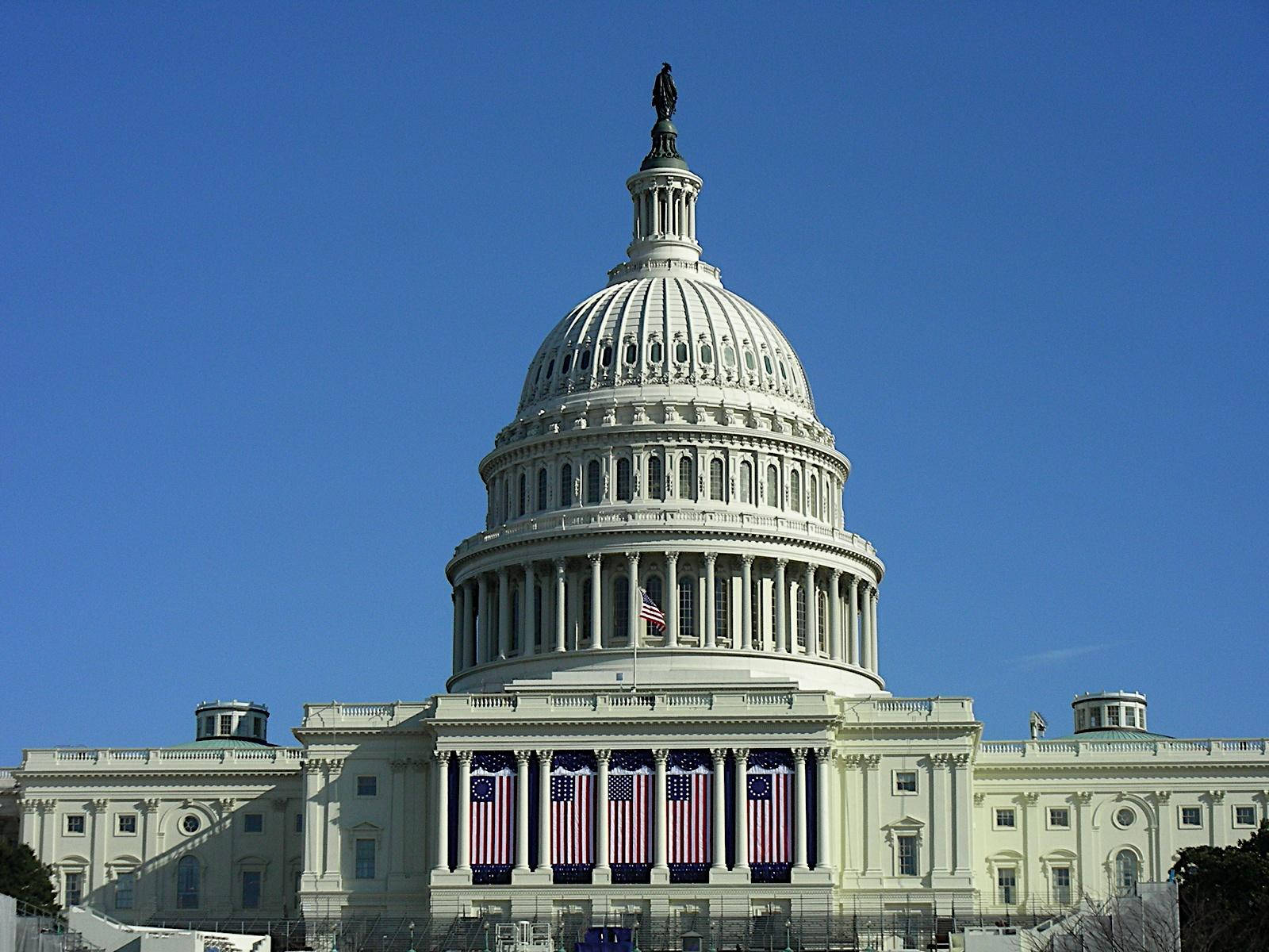 United States Capitol Zoomed In Wallpaper