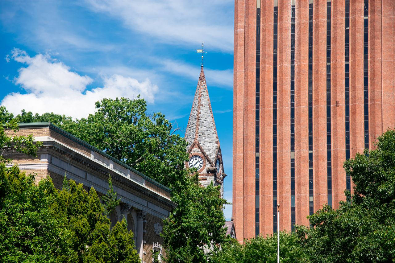 University Of Massachusetts Clock Tower Wallpaper