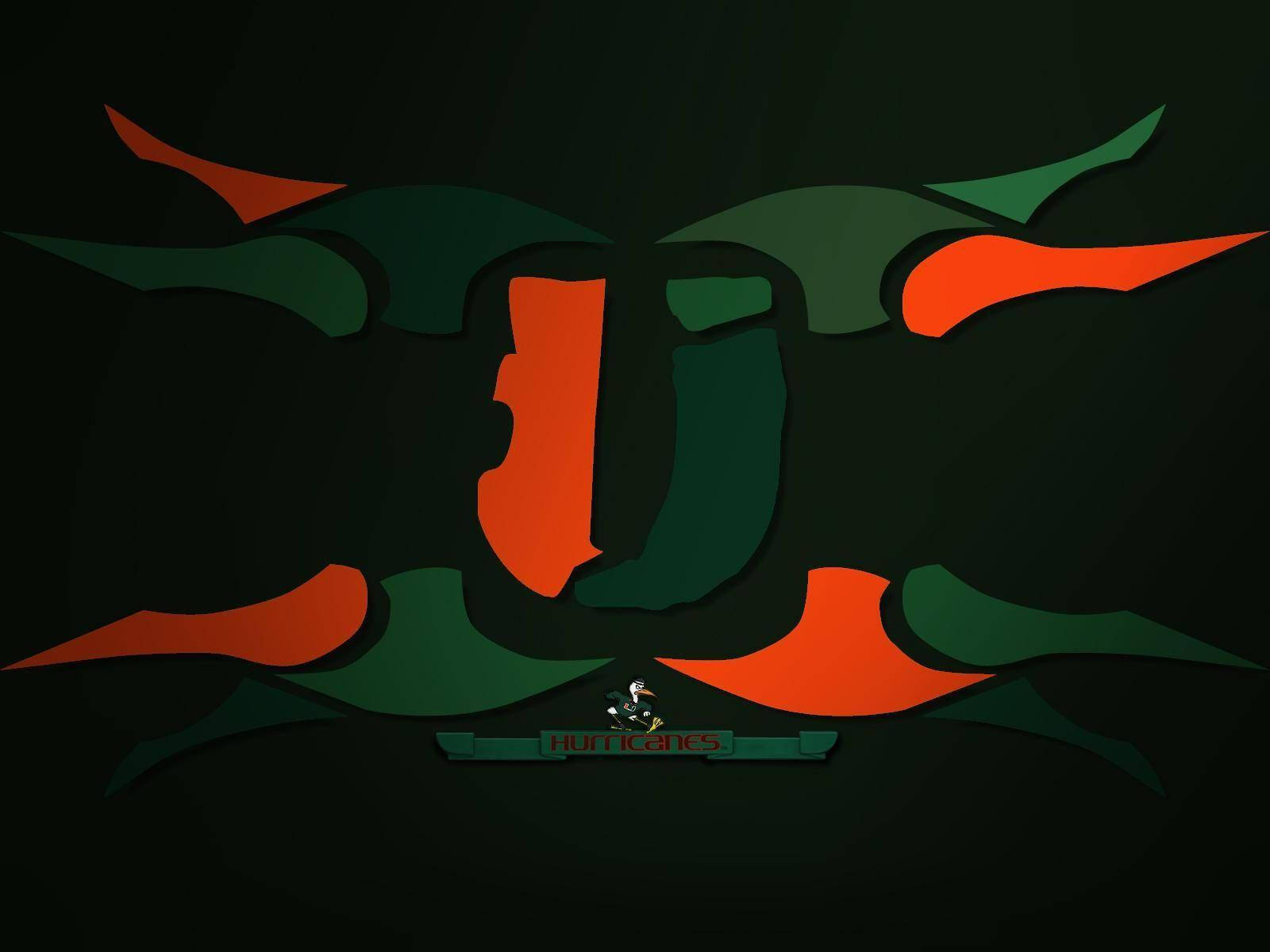 University Of Miami Sports Logo Wallpaper