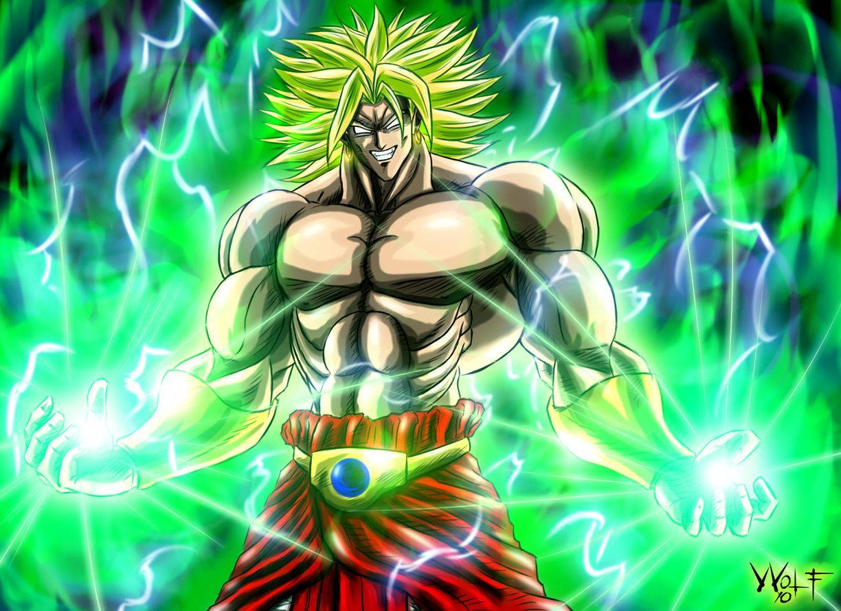 Unleash The Power Of Broly, The Legendary Super Saiyan. Wallpaper