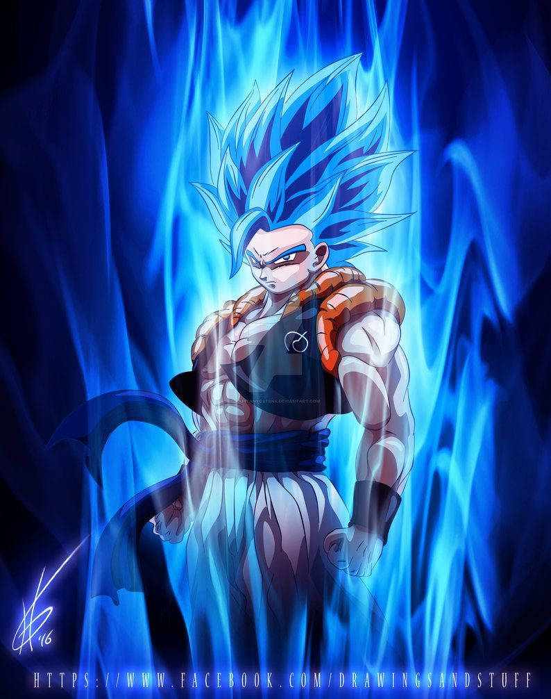 Unleash The Power Of Gogeta Blue! Wallpaper