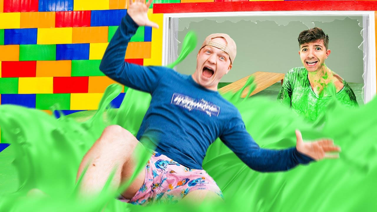 Unspeakable Engulfed In Vibrant Green Slime Wallpaper