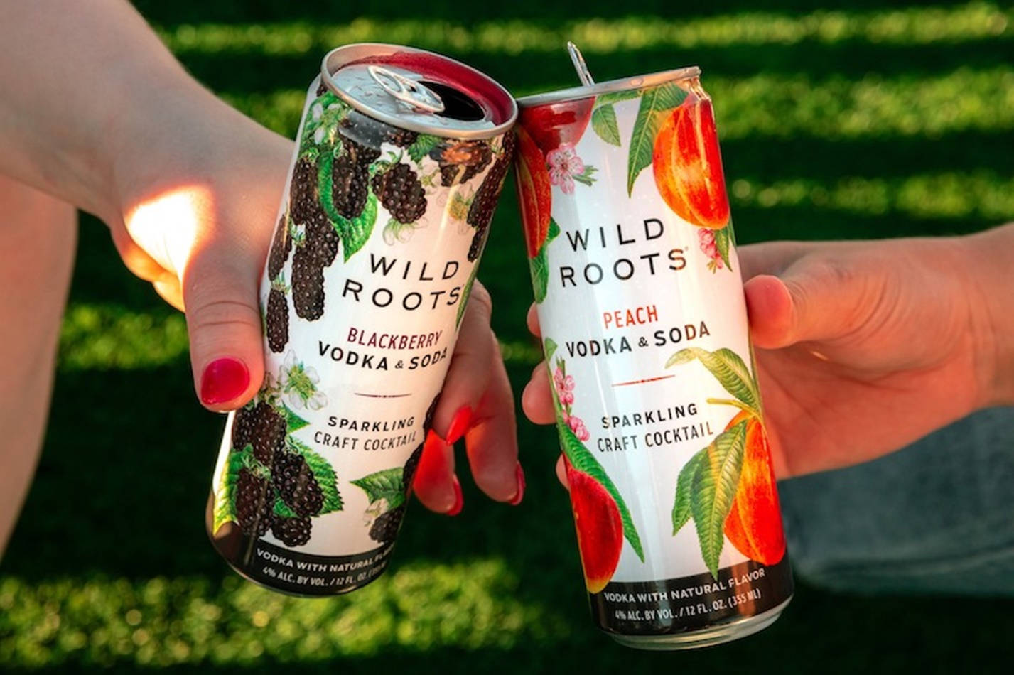 Unwind With Wild Roots Blackberry And Peach Vodka Soda Wallpaper