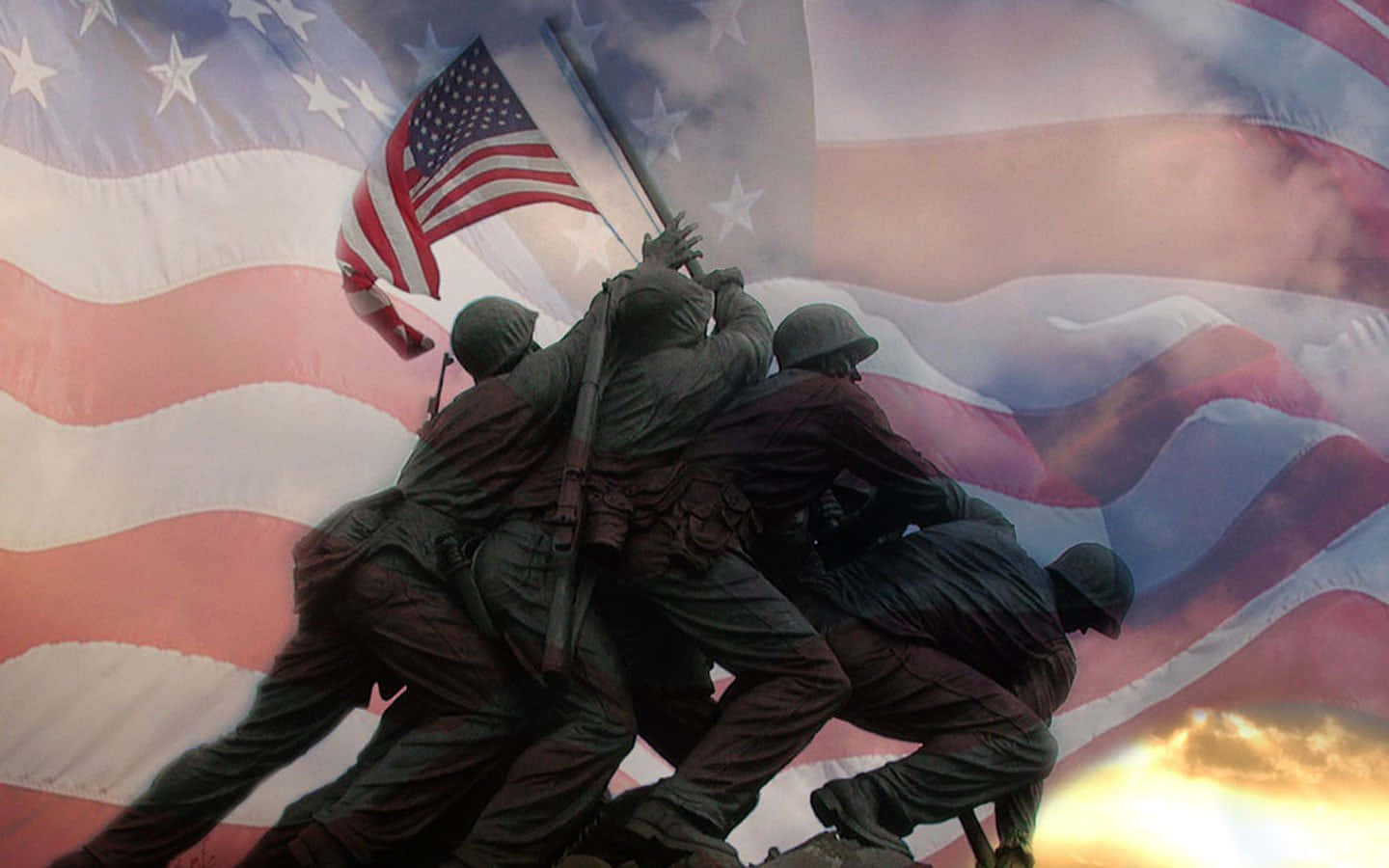 Us Military Displaying Strength And Solidarity Wallpaper