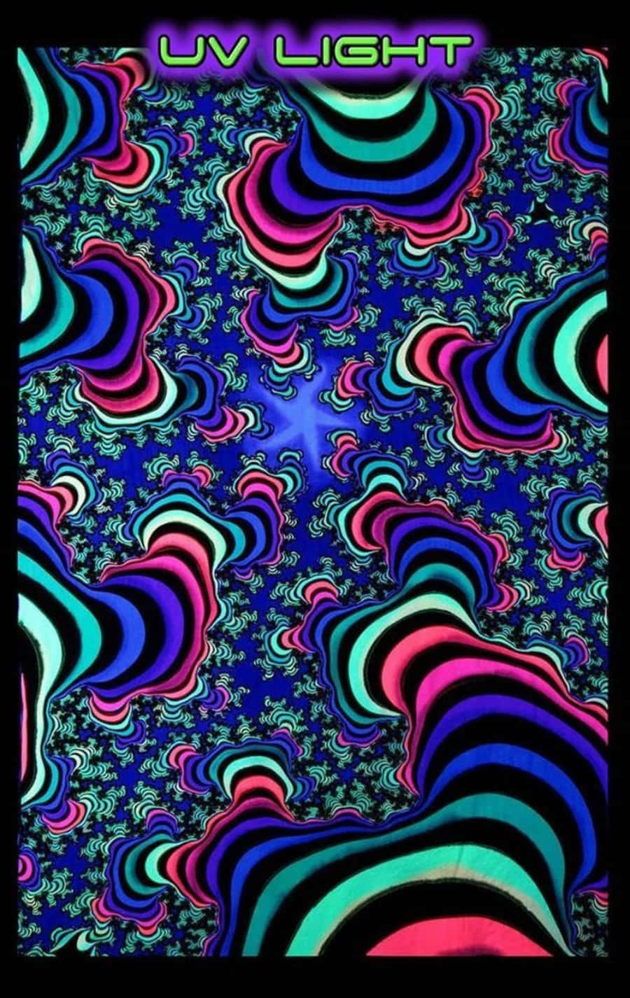 Uv Light Reactive Colors And Shapes Wallpaper