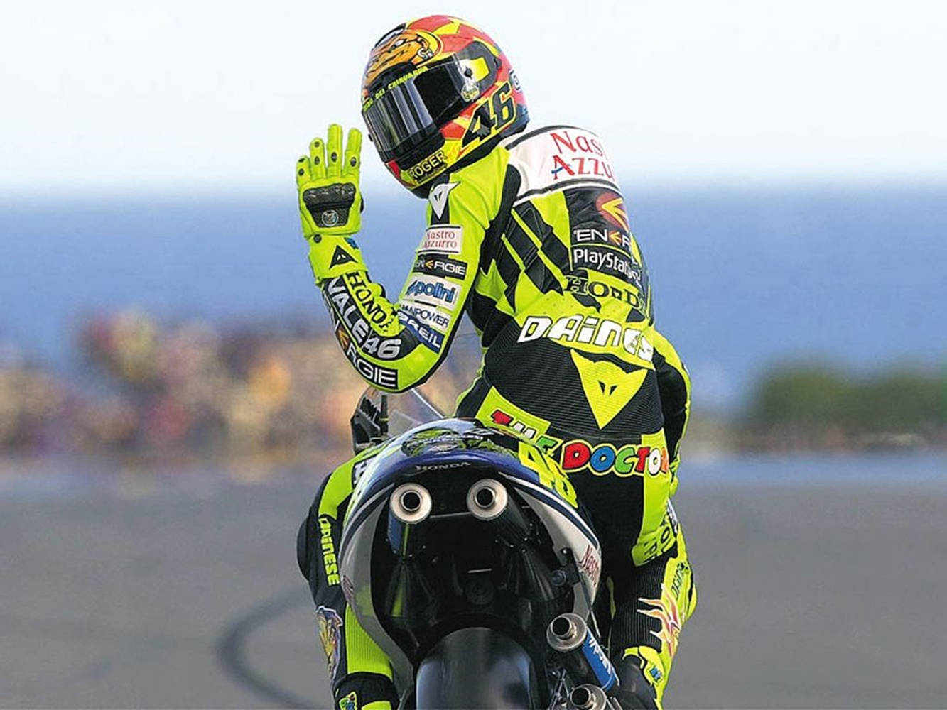 Valentino Rossi Honda Rc211 V Motorcycle Wallpaper