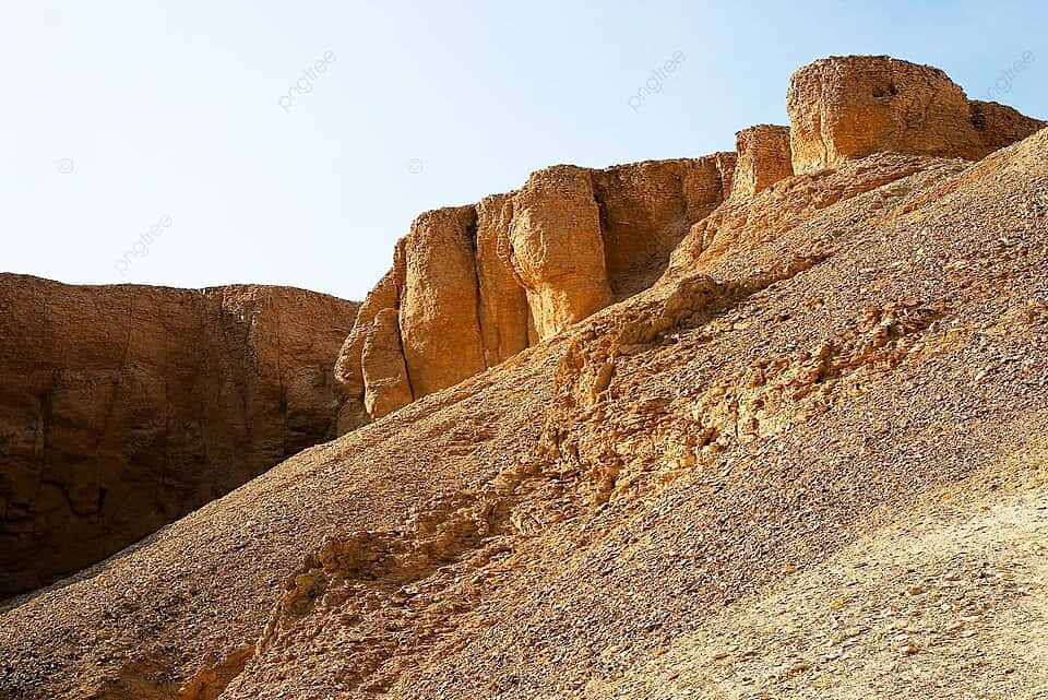 Valleyofthe Kings Limestone Cliffs Wallpaper