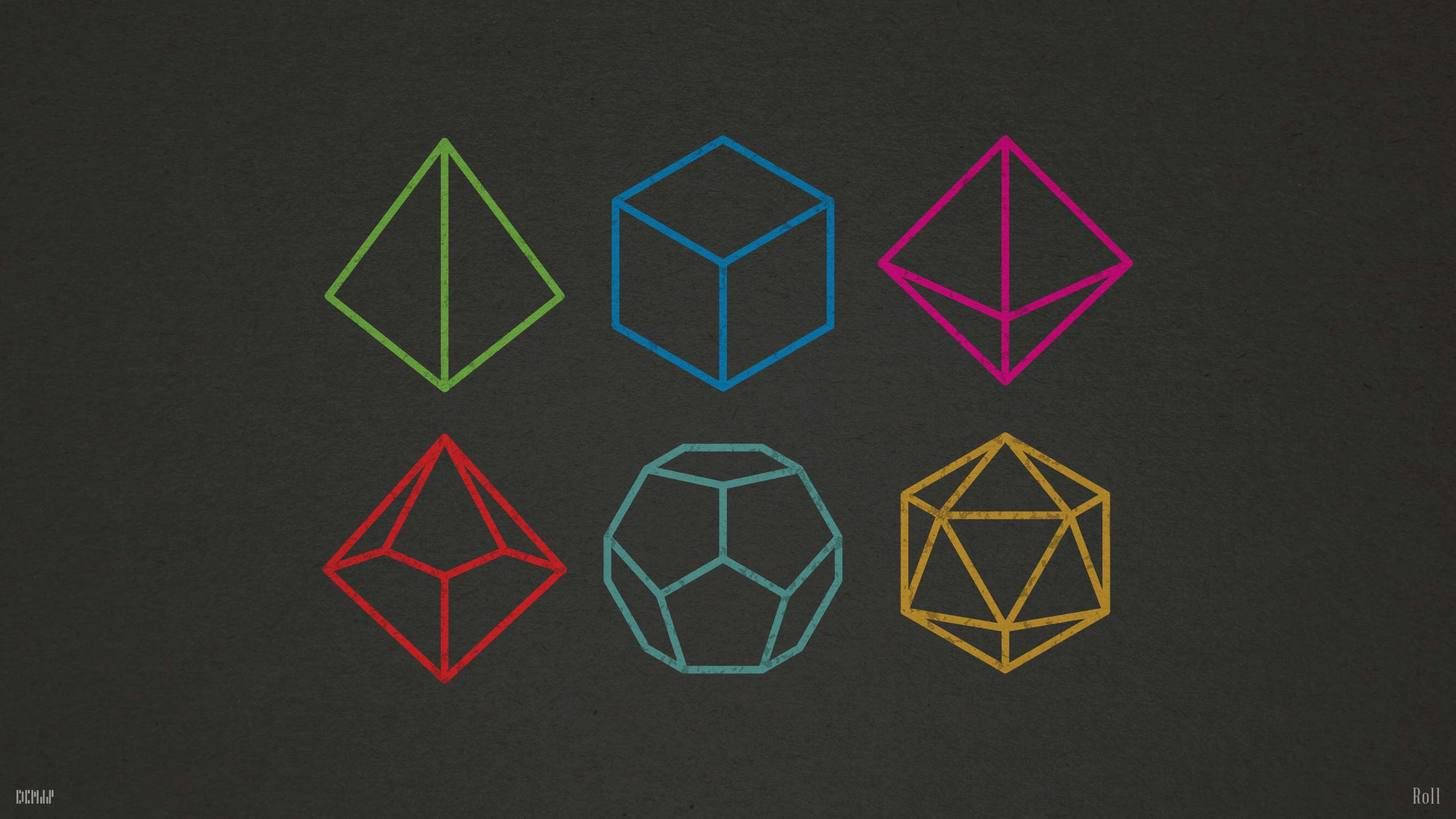 Various Dnd Rpg Dice Wallpaper