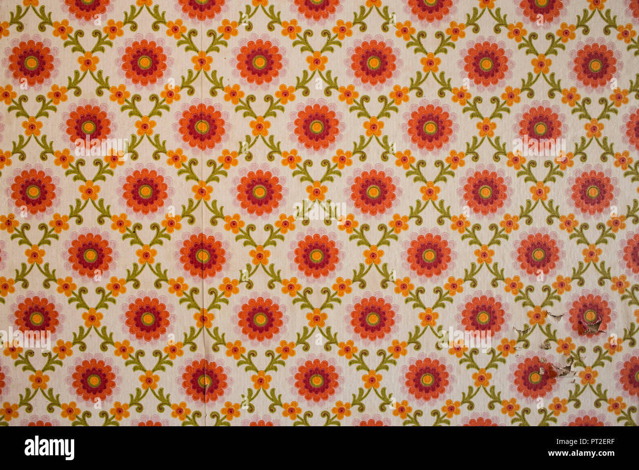 Vibrant And Colorful Vintage 70s Style Wallpaper