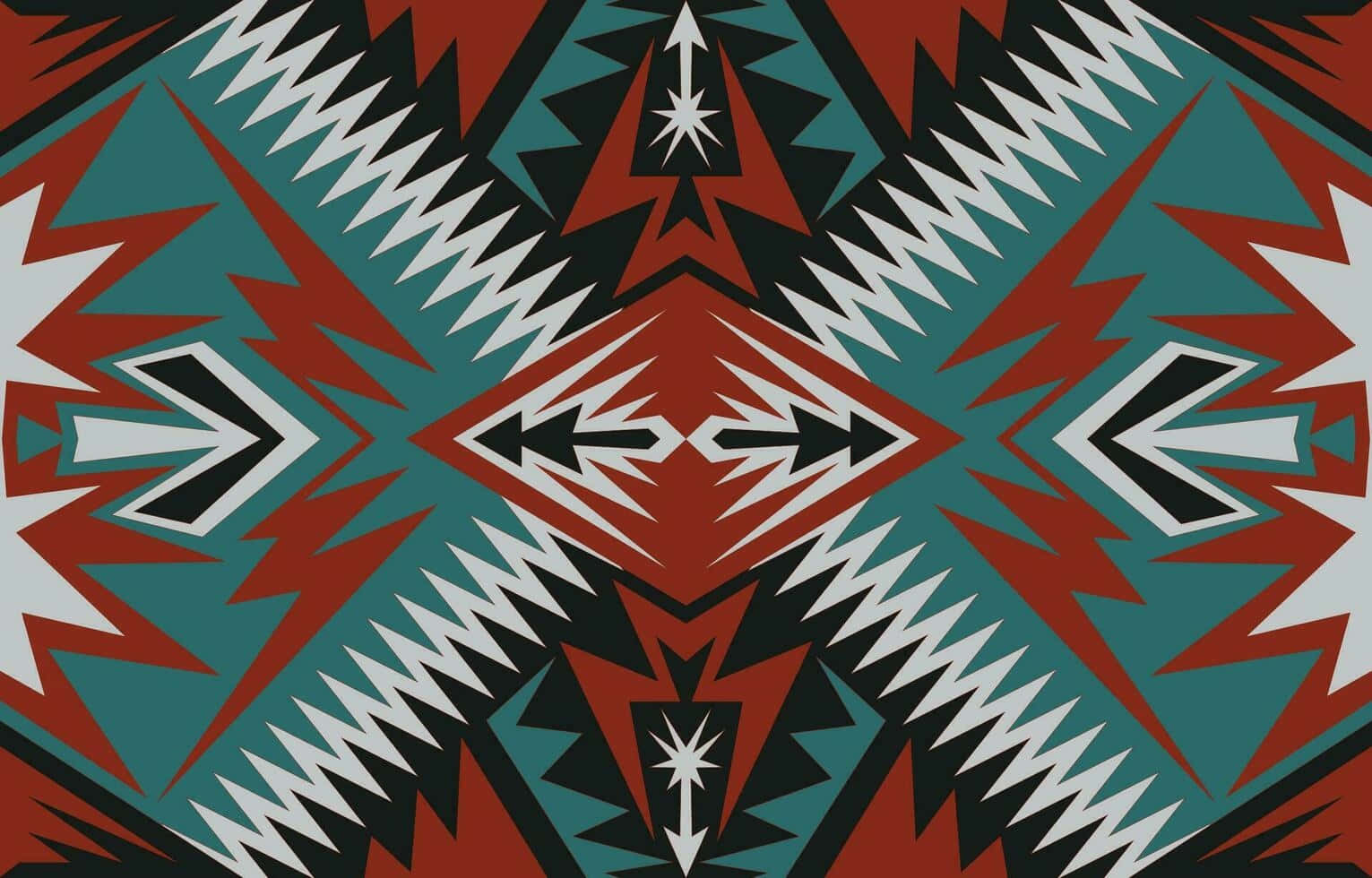 Vibrant Aztec Pattern Design Wallpaper