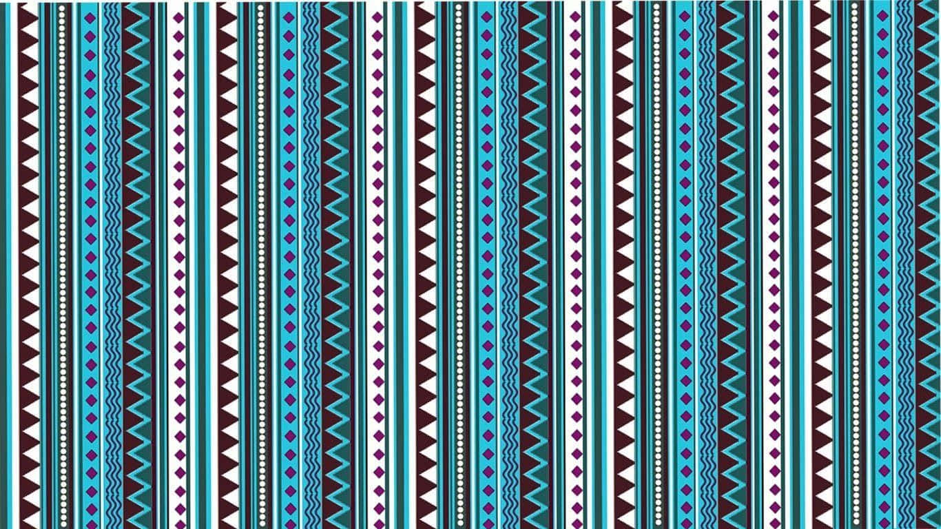 Vibrant Aztec Pattern Design Wallpaper