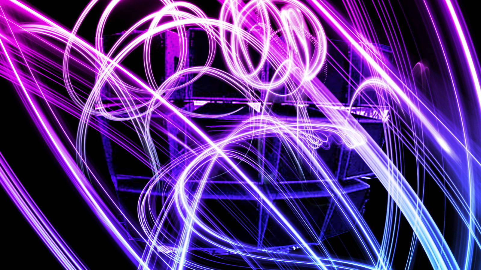 Vibrant Neon Cityscape Wallpaper