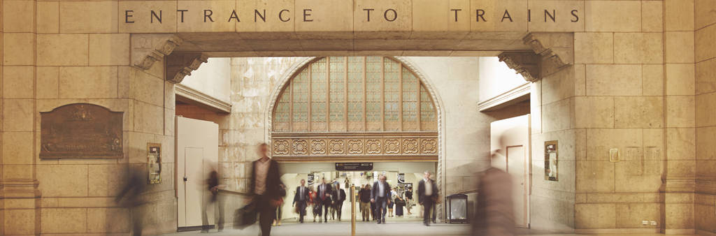 Vibrant Pathway At Union Station Wallpaper