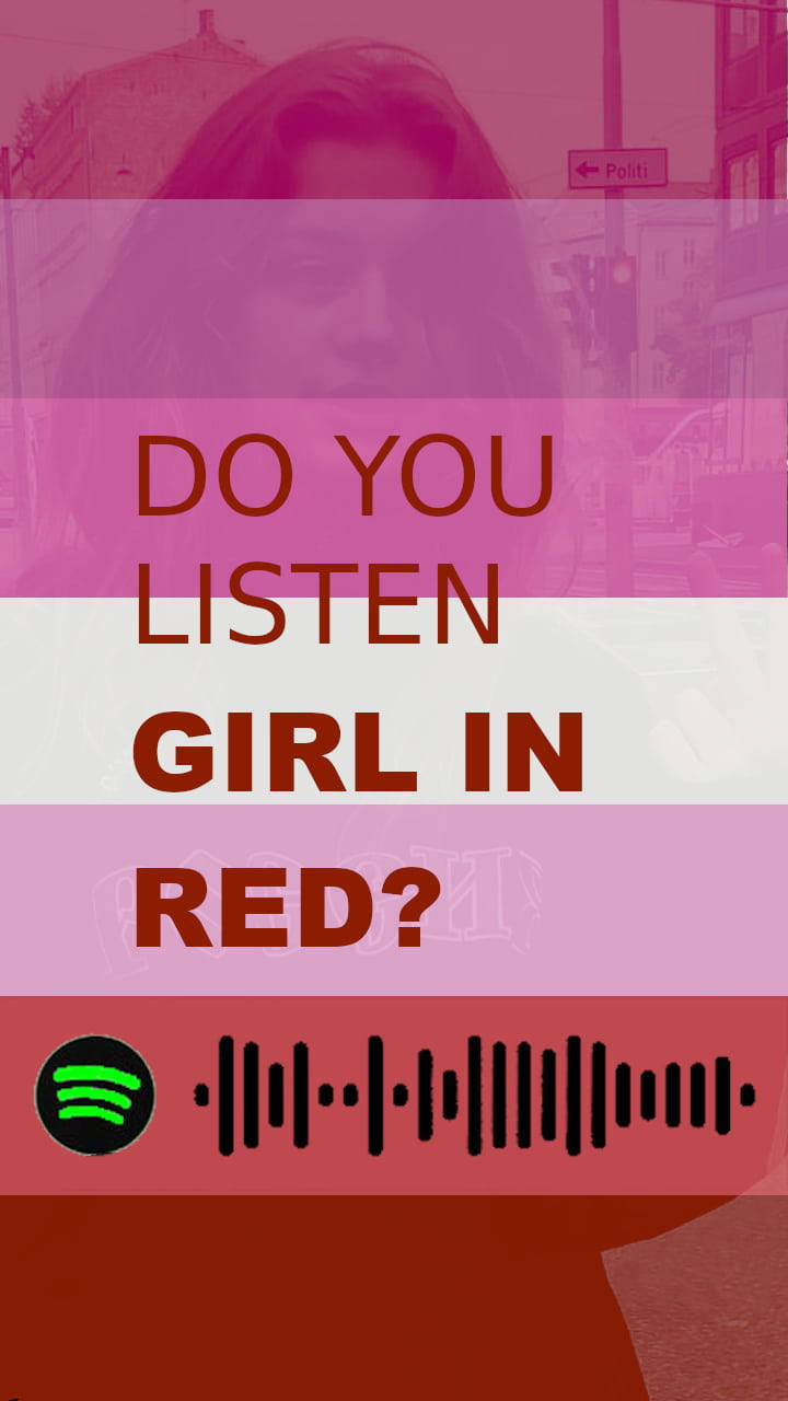Vibrant Representation Of The Lesbian Flag Displayed On Spotify. Wallpaper
