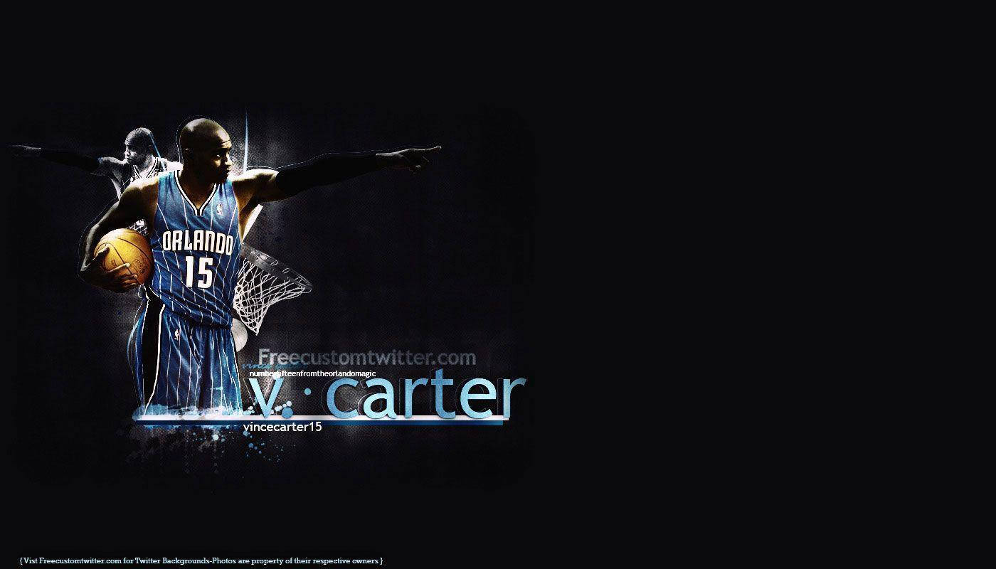 Vince Carter Of Atlanta Hawks Wallpaper