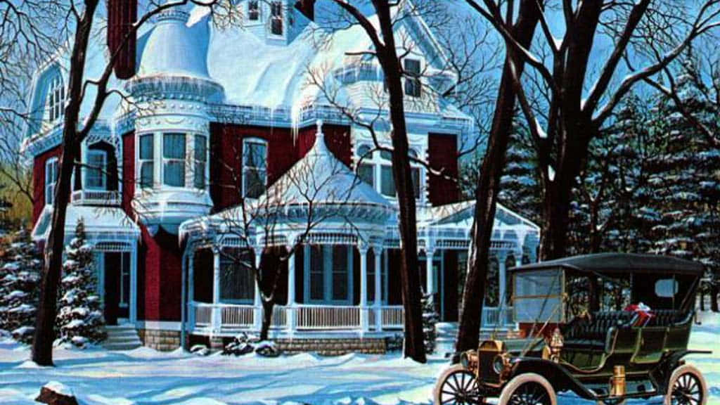 Vintage Christmas Desktop Wallpaper Wallpaper