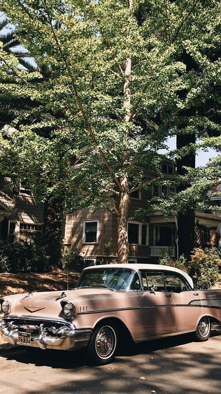 Vintage Iphone Retro Car Wallpaper