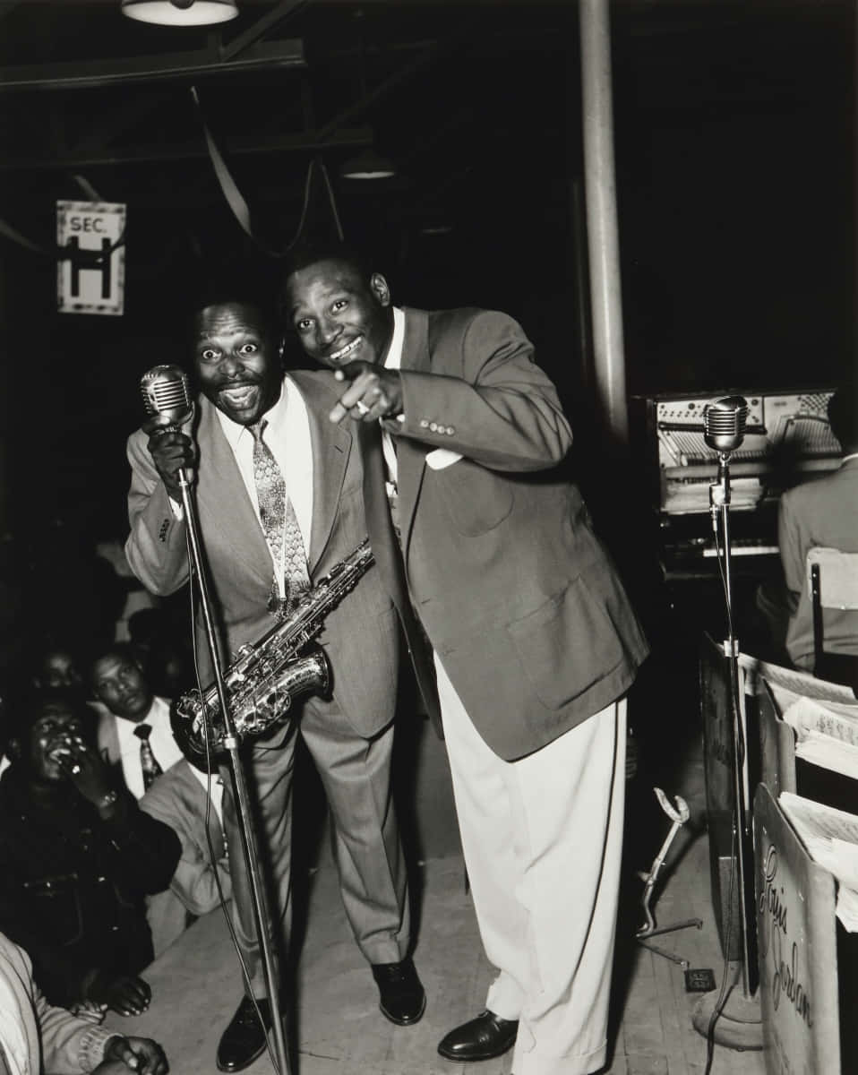 Vintage Jazz Duo Performance Wallpaper